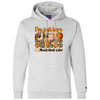 Im Just Here For The Snacks Basketball Sister Champion Hoodie | Artistshot