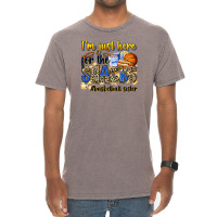 Im Just Here For The Snacks Basketball Sister Vintage T-shirt | Artistshot