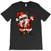 Afro Dabbing Santa T-shirt | Artistshot