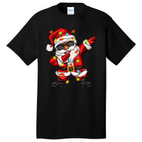 Afro Dabbing Santa Basic T-shirt | Artistshot