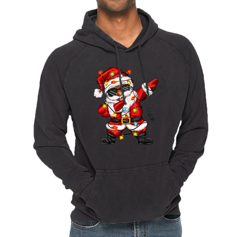 Afro Dabbing Santa Vintage Hoodie | Artistshot