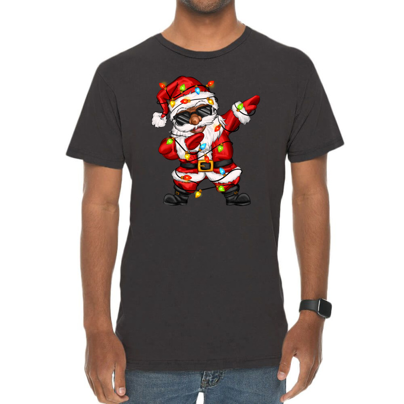 Afro Dabbing Santa Vintage T-shirt | Artistshot