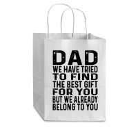 Funny Fathers Day Clothing From Daughter Son To Dad Sayings Long Sleev Cub Paper Bag - 8 X 4 1/2 X 10 1/4 | Artistshot