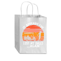 Funny Golf Sayings T  Shirtit Appears I've Lost My Balls Again Funny G Cub Paper Bag - 8 X 4 1/2 X 10 1/4 | Artistshot