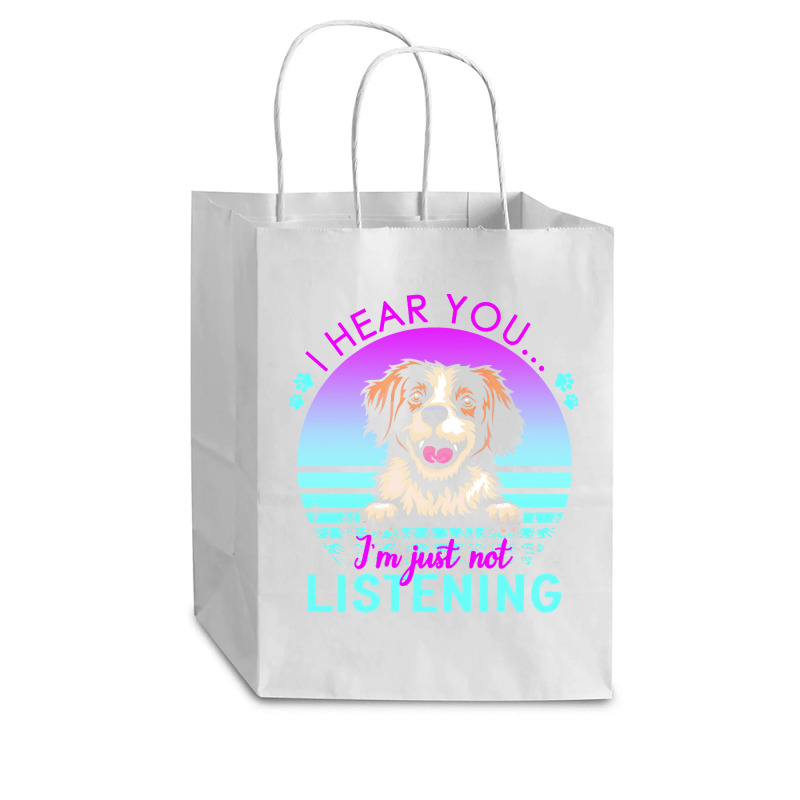 Brittany T  Shirt I Hear You I'm Just Not Listening Brittany Lover T Cub Paper Bag - 8 X 4 1/2 X 10 1/4 | Artistshot