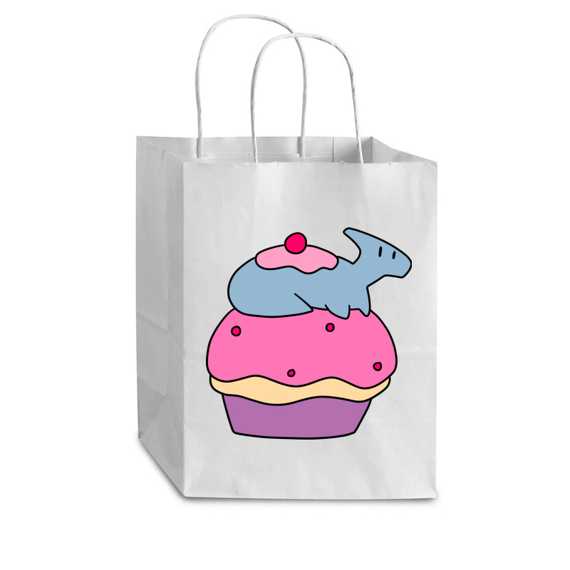 Hadrosaurus And Giant Cupcake Cub Paper Bag - 8 X 4 1/2 X 10 1/4 | Artistshot