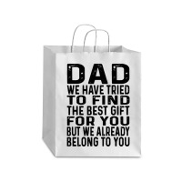 Funny Fathers Day Clothing From Daughter Son To Dad Sayings Long Sleev Debie Paper Bag - 10 X 5 X 13 | Artistshot