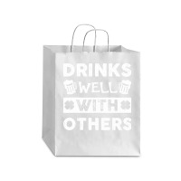 St Patricks Day Drinks Well With Others T  Shirt St Patricks Day Drink Debie Paper Bag - 10 X 5 X 13 | Artistshot