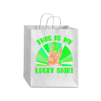 St Patricks Day Gift T  Shirt Doberman Leprechaun St Patricks Day Dog Debie Paper Bag - 10 X 5 X 13 | Artistshot