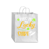 Surfing St Patricks Day T  Shirt Surfing This Is My Lucky Shirt St Pat Debie Paper Bag - 10 X 5 X 13 | Artistshot