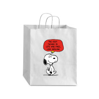 Peanuts Best Things In Life Are Free Debie Paper Bag - 10 X 5 X 13 | Artistshot