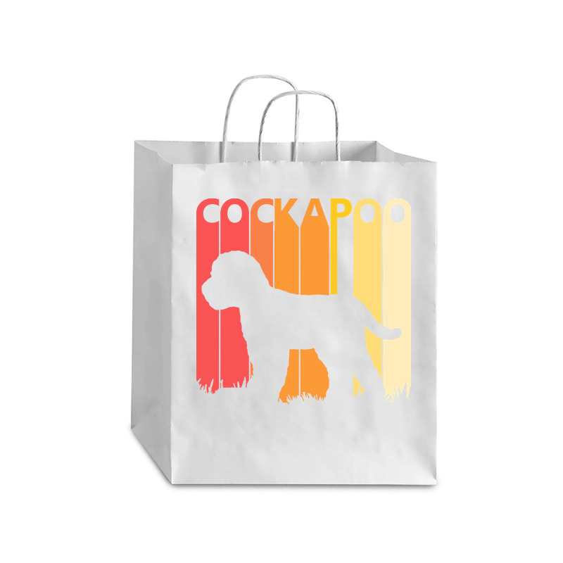 Cockapoo T  Shirt Vintage Cockapoo Dog T  Shirt Debie Paper Bag - 10 X 5 X 13 | Artistshot