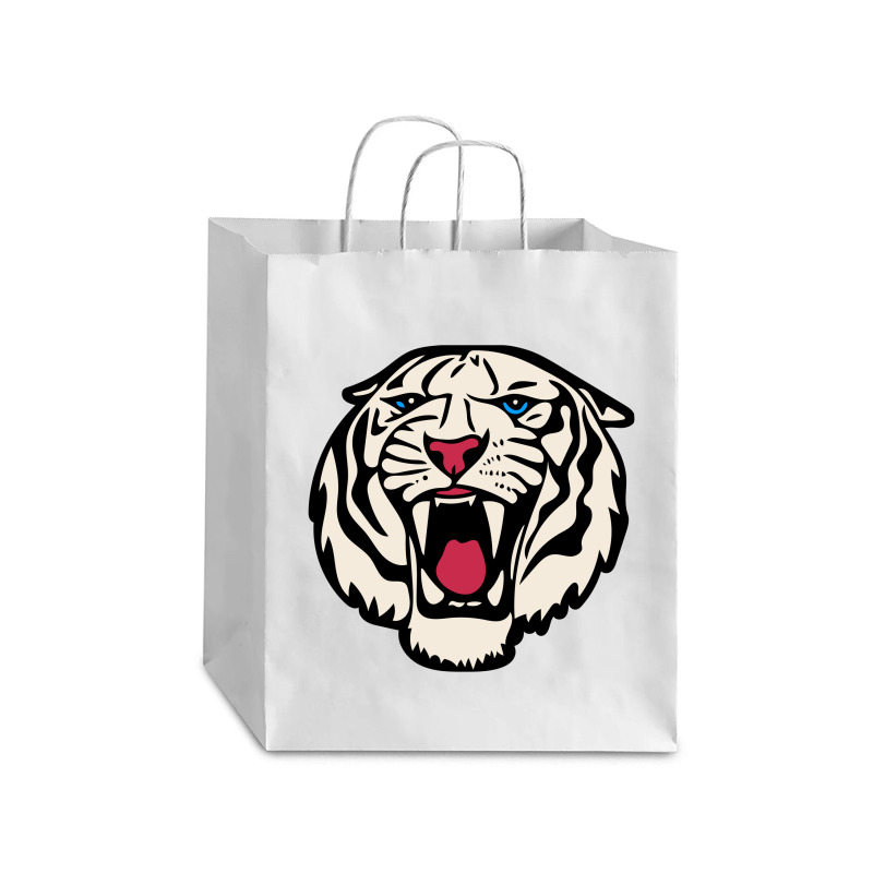 White Tiger Roar   White Tiger Debie Paper Bag - 10 X 5 X 13 | Artistshot