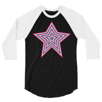 Pop Art T  Shirt Retro Star 3/4 Sleeve Shirt | Artistshot