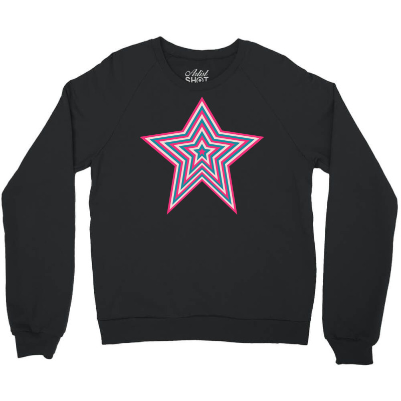 Pop Art T  Shirt Retro Star Crewneck Sweatshirt by cocksfootarmpit | Artistshot