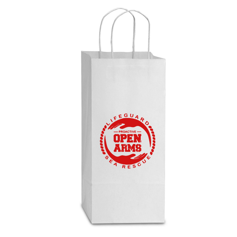 Proactiva Open Arms Double Wine Paper Bag - 6 1/2 X 3 1/2 X 12 3/8 | Artistshot