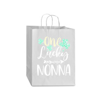 One Lucky Nonna Shamrock T  Shirt One Lucky Nonna Diamond Shamrock Pat Mart Paper Bag -13 X 7 X 17 | Artistshot