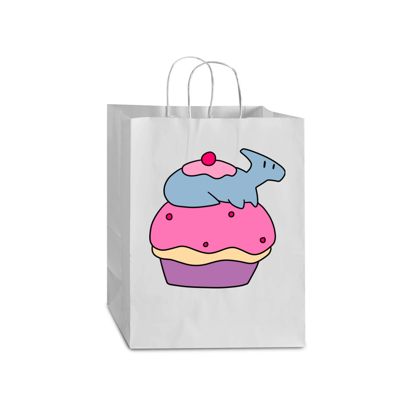 Hadrosaurus And Giant Cupcake Mart Paper Bag -13 X 7 X 17 | Artistshot