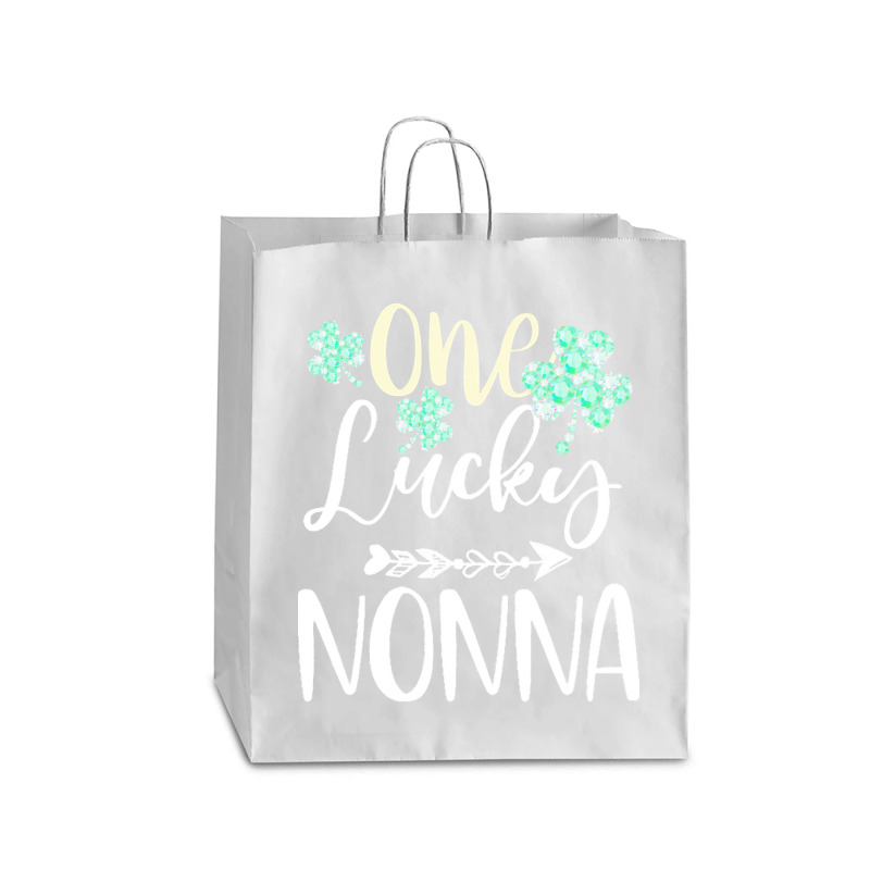 One Lucky Nonna Shamrock T  Shirt One Lucky Nonna Diamond Shamrock Pat Queen Paper Bag - 16 X 6 X 19 1/4 | Artistshot