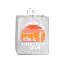 Funny Golf Sayings T  Shirtit Appears I've Lost My Balls Again Funny G Queen Paper Bag - 16 X 6 X 19 1/4 | Artistshot