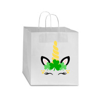 St Patricks Day Unicorn Star Paper Bag - 13 X 7 X 13 | Artistshot