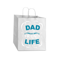 Dad Is The Best Friend Of My Life Father Son Daughter T Shirt Take Out Paper Bag - 14 X 10 X 15 1/2 | Artistshot