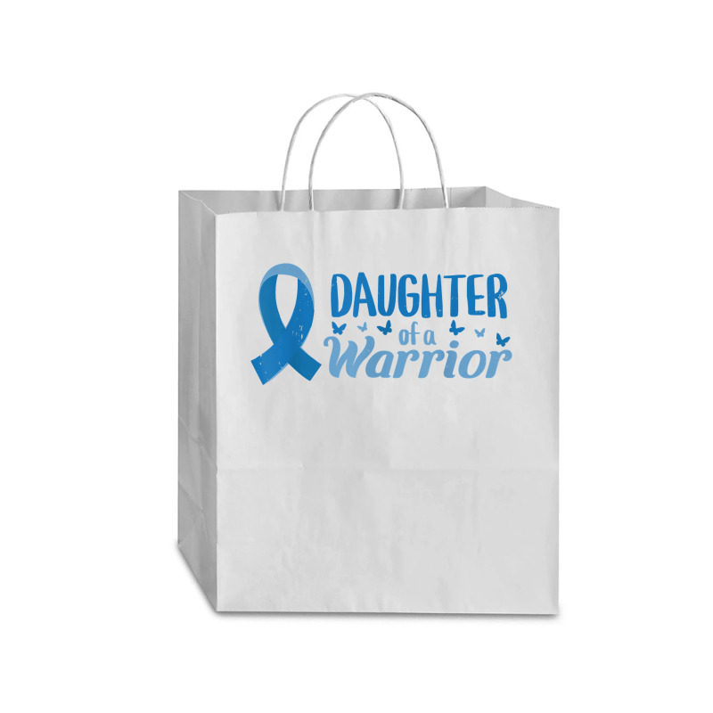 Diabetes Awareness Daughter Of A Warrior T1 T2 T Shirt Traveler Paper Bag -13 x 6 x 15 3/4 by kogmor58594 | Artistshot