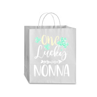 One Lucky Nonna Shamrock T  Shirt One Lucky Nonna Diamond Shamrock Pat Traveler Paper Bag -13 X 6 X 15 3/4 | Artistshot