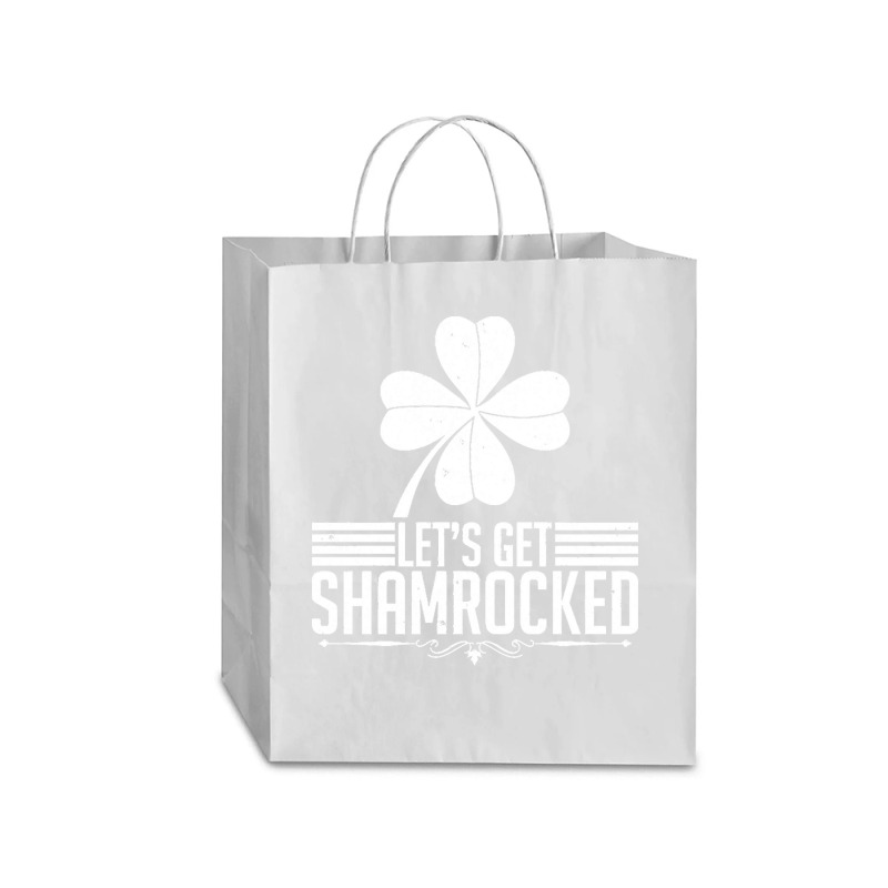 St Patricks Day T  Shirt Celebrate Beer St Patricks Day Patrick Shamro Traveler Paper Bag -13 X 6 X 15 3/4 | Artistshot