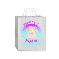 Brittany T  Shirt I Hear You I'm Just Not Listening Brittany Lover T Traveler Paper Bag -13 X 6 X 15 3/4 | Artistshot