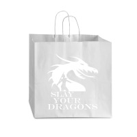 Slay Your Dragons Vogue Paper Bag - 16 X 6 X 12 | Artistshot