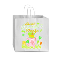 St Patrick T  Shirt P I G S T. P A T R I C K S D A Y T  Shirt Vogue Paper Bag - 16 X 6 X 12 | Artistshot