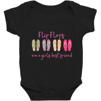 Beach Flip Flops Are A  Best Friend Shoe Baby Bodysuit | Artistshot