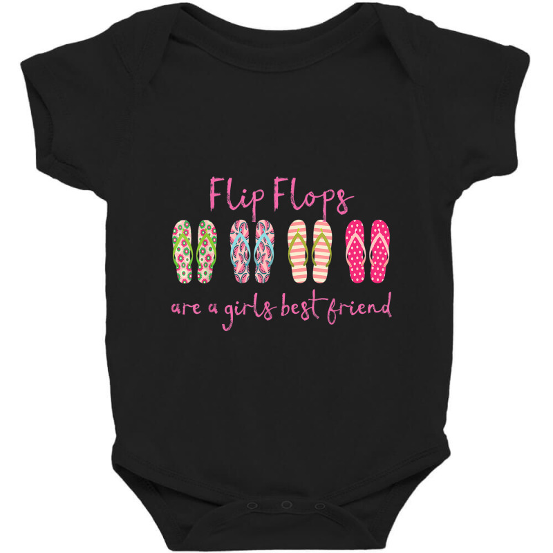 Beach Flip Flops Are A  Best Friend Shoe Baby Bodysuit | Artistshot