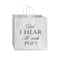 Did I Hear A Cork Pop 38 Vogue Paper Bag - 16 X 6 X 12 | Artistshot