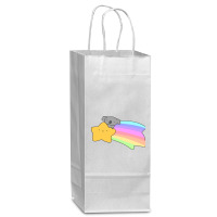 Rainbow Shooting Star Koala Wine Paper Bag - 5 1/2 X 3 1/4 X 13 | Artistshot