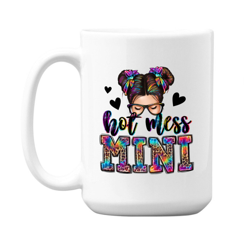 Mess Mini Messy Bun 15 Oz Coffee Mug | Artistshot