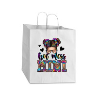 Mess Mini Messy Bun Take Out Paper Bag - 14 X 10 X 15 1/2 | Artistshot