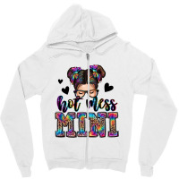 Mess Mini Messy Bun Zipper Hoodie | Artistshot