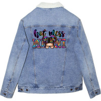 Mess Mini Messy Bun Unisex Sherpa-lined Denim Jacket | Artistshot