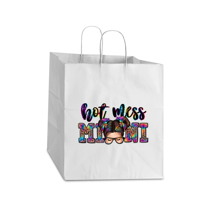 Mess Mini Messy Bun Take Out Paper Bag - 14 X 10 X 15 1/2 | Artistshot