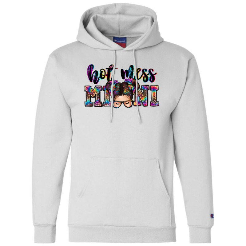 Mess Mini Messy Bun Champion Hoodie | Artistshot