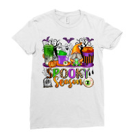 Spooky Season Coffee Cups Ladies Fitted T-shirt | Artistshot