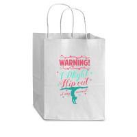 Warning! I Might Flip Out At Any Moment Funny Gymnast Girl Cub Paper Bag - 8 X 4 1/2 X 10 1/4 | Artistshot