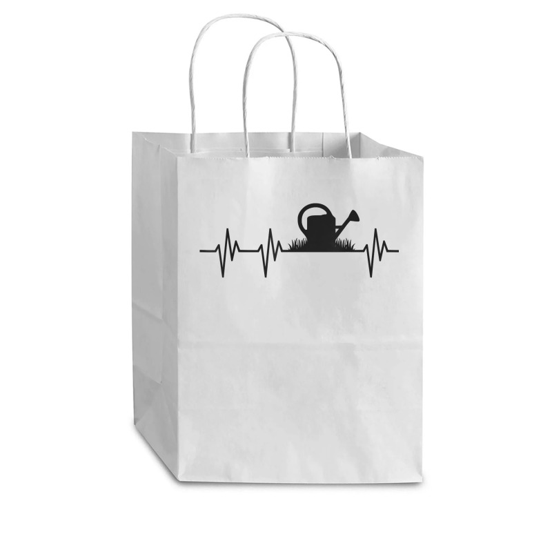 Watering Can Heartbeat Gardening Gardener T Shirt Gift Light Cub Paper Bag - 8 X 4 1/2 X 10 1/4 | Artistshot