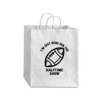 Im Just Here For The Halftime Show Debie Paper Bag - 10 X 5 X 13 | Artistshot