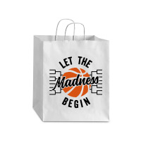 Let The Madness Begin Debie Paper Bag - 10 X 5 X 13 | Artistshot