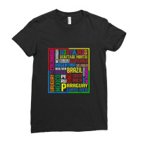 All Latin American Latino Hispanic Heritage Month Ladies Fitted T-shirt | Artistshot