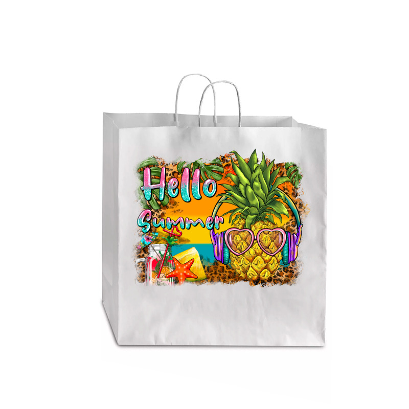 Hello Summer Pineapple Jumbo Paper Bag - 18 X 7 X 18 3/4 | Artistshot