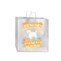 Dog Moms T  Shirt Best Soft Coated Wheaten Terrier Mom   Dog Mom, Dog Jumbo Paper Bag - 18 X 7 X 18 3/4 | Artistshot